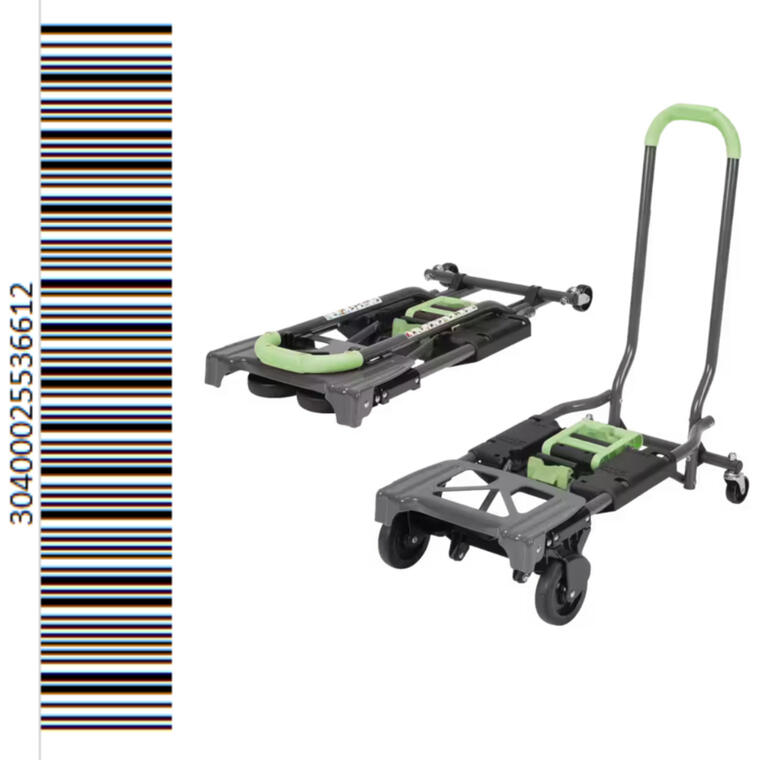 Handtruck Leaning Against Cupboards