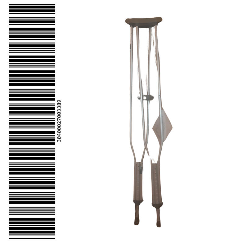 Crutches Leaning Against Tool Chest